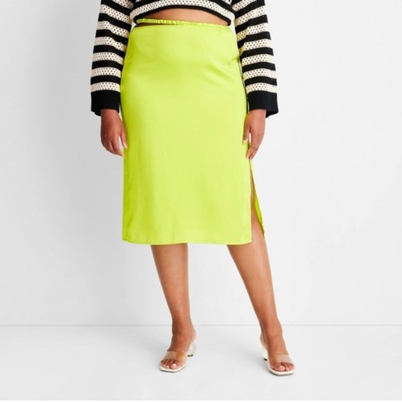 Future Collective Side Cut Out Midi Skirt - Future Collective with Alani Noelle - Picture 5 of 6